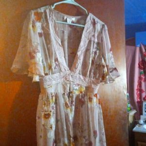 L.i.f.e. women's see through maxi size small overdress